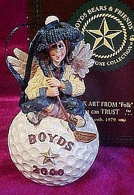 Boyds Bears Folkstone figurine, Birdie... Fore!!  MIB