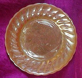 Anchor Hocking Fireking peach lustre shell salad plate