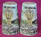 Vintage Oklahoma scenic salt and pepper shakers