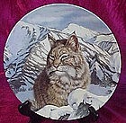 Quiet Vigil, Bobcat plate from Wild Spirits series