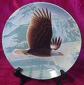 The Bald Eagle plate, by Daniel Smith, Knowles china