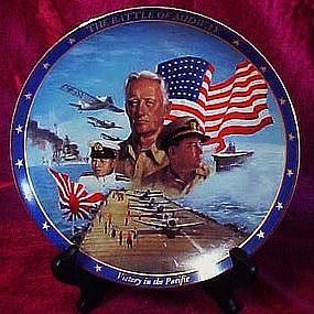 The Battle at Midway plate World War II A remembrance