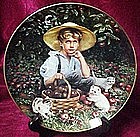 Under the apple tree, collector plate by Sandra Kuck
