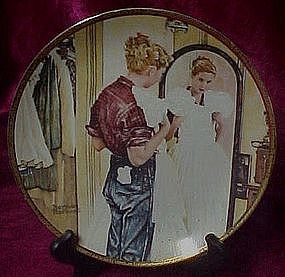 The Prom Dress collector plate, Saturday Evening Post