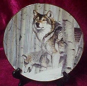 Broken Silence plate,  by Al Agnew, Year of the Wolf