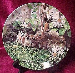 The Rabbit,  plate, Forest friends series, Knowles
