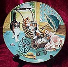 Stroller Derby collector plate, Country kitties series