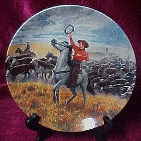 Oklahoma, collector plate, Mort Kunstler, Knowles