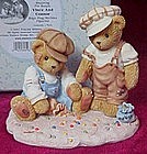 Cherished Teddies Vince and Connor playing marbles