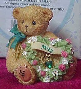 Cherished Teddies "May" Sparkling Hearts mini figurine