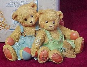 Cherished Teddies Travis and Tucker figurine # 127973