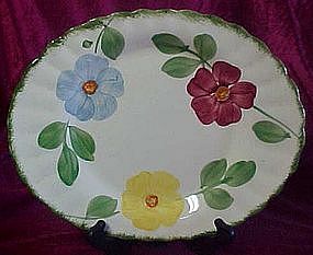 Blue ridge Pottery 11 3/4" platter, flower ring pattern