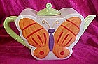 Ellen Crans  ceramic Butterfly Tea pot,  Coynes & Co