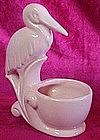 Vintage  pink stork planter, old  nursery