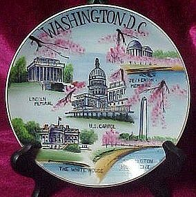 Vintage hand painted Washington D.C. souvenir plate