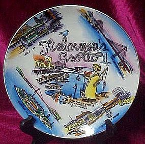 Souvenir  plate of San Francisco Fishermen's Grotto