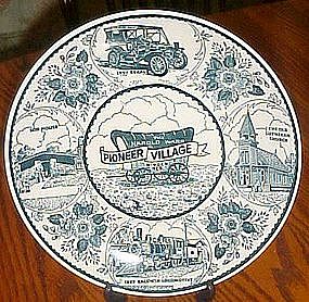 Ironstone souvenir plate, Harold Warp Pioneer Village