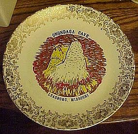 Vintage souvenir plate of Onondaga Cave, Leasburg MO.