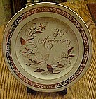 30th wedding anniversary plate by George Good