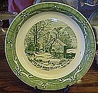 Currier and Ives Old Homestead in the Winter Pie Plate