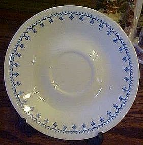 Corelle Snowflake pattern saucer