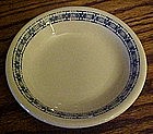 McNichol  5 1/8"  fruit bowl, blue cross stitch border