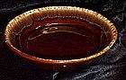 Hull? Pfaltzgraff? 6 3/4"  brown drip edge soup bowl