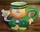 Ceramic Irish whiskey Leprechaun mug