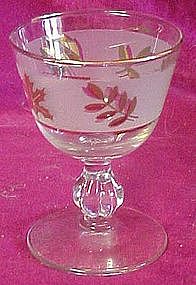 Libbey  Golden foliage 3 7/8" liquor / cocktail glass