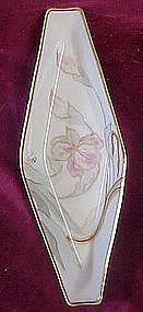 A Lanternmier, Limoges hand painted floral dish, 1890