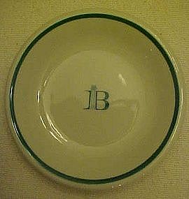 Dunn Bennett Hotel ware sauce dish JB Hotel logo