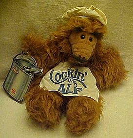 Cookin' with Alf plush puppet,1988 Burger King, w/ tags