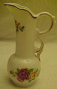 5 1/4"  bone china pitcher, Cottage Roses