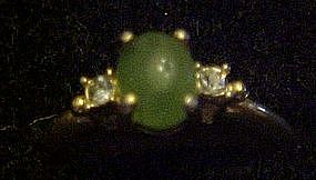 Vintage 1974 Avon Oriental Jade ring