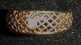Vintage1978  Lattice Lace ring / band by Avon