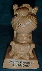 Berries silisculpt  figurine, Worlds best Grandma