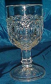 LG Wright moon and star, clear 4 5/8" wine goblets