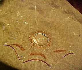 Large pink scallop fruit bowl, windsor diamond variant