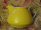 Vintage Japan  porcelain creamer, yellow and green