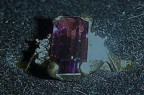 Vintage Plaza IV Avon ring, Amethyst 1975