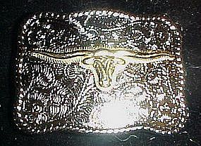 Texas longhorn belt buckle