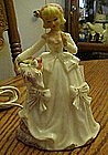 Vintage lady perfume lamp. Lefton? Enesco?