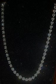 Coro tennis style rhinestone choker necklace