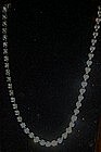 Coro tennis style rhinestone choker necklace