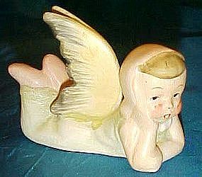 Old reclining angel figurine, Japan