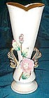 Vintage Ucagco vase with applied flowers