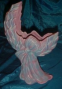 Royal Haeger / Hickman laurel bow vase, mauve agate