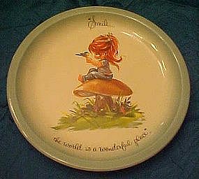 Gigi  plate, Smile, the world is a wonderful place