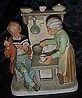Lefton old man and woman in kitchen figurine, rare