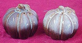 Fall harvest pumpkin gourd salt and pepper shakers